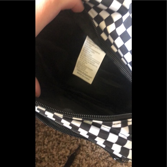 BLACK AND WHITE CHECKERED FANNY PACK - Picture 5 of 8